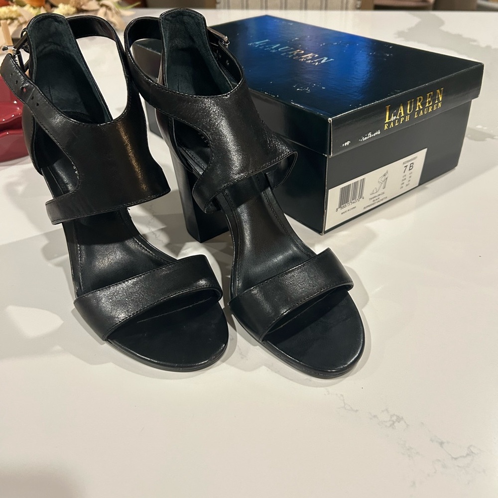 Ralph Lauren Black Women's Heeled Sandals